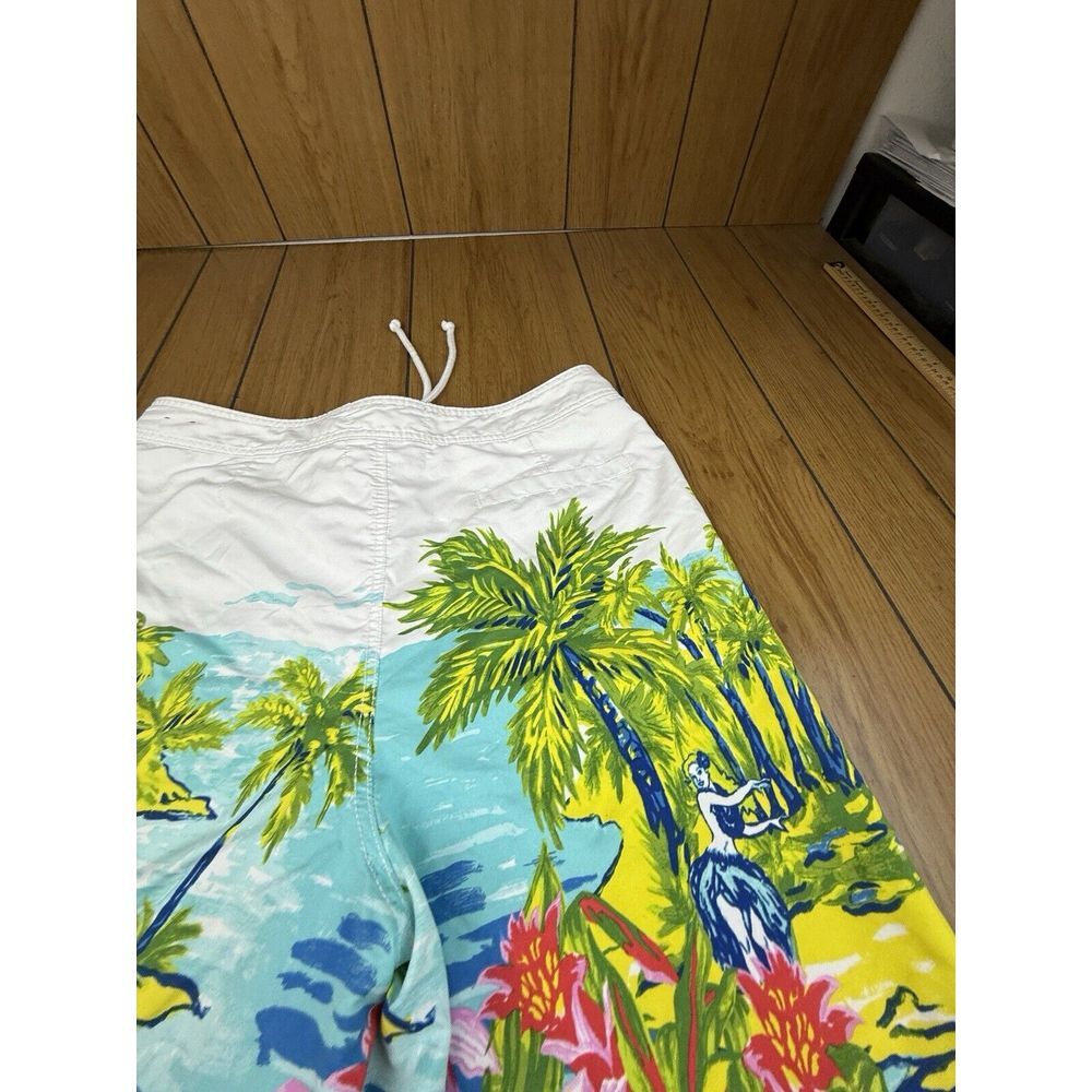 Hollister Swim Trunks Shorts Men's Size XL Drawstring Pocket Surf People - Picture 8 of 16